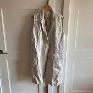 COS Sleeveless Satin Blazer